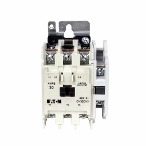 Eaton Cutler-Hammer AC Electrically Held Lighting Contactors 30 A 1 NO 110/120 VAC
