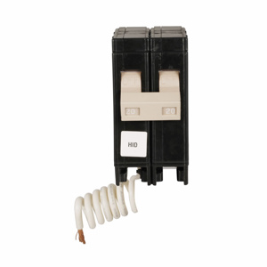 Eaton Cutler-Hammer CH-HID Series Plug-in Fluorescent/HID Lighting Circuit Breakers 30 A 240 VAC 10 kAIC 2 Pole 1 Phase