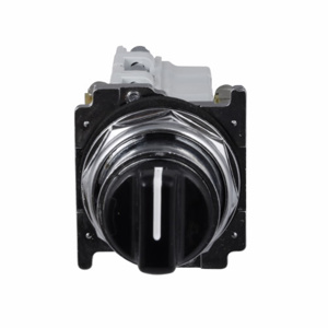 Eaton Cutler-Hammer 10250T Series Selector Switches Standard Knob 3 Position Maintained NEMA 30.5mm Metal Black