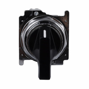 Eaton Cutler-Hammer 10250T Series Selector Switches Standard Knob 2 Position Maintained NEMA 30.5mm Metal Black
