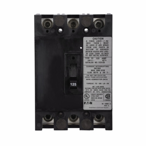 Eaton Cutler-Hammer CC Series Main Breaker Molded Case Bolt-on Circuit Breakers 225 A 240 VAC 10 kAIC 3 Pole 3 Phase