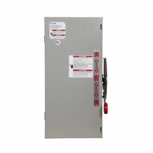 Eaton Cutler-Hammer DT3 Series Non-fused Three Phase Double Throw Disconnects 100 A NEMA 1 600 VAC, 250 VDC