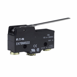 Eaton E47 Series Precision Limit Switches 15 A Straight Lever SPDT
