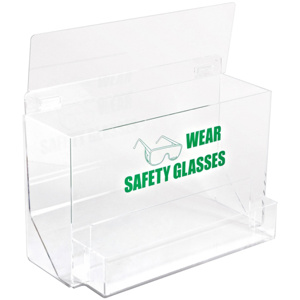Brady Safety Glasses Dispensers Green on Clear Acrylic
