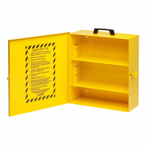 Brady Lockout Cabinets Yellow Lockout Tagout Station Metal