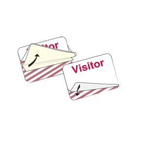Brady One Step SecurAlert™ Badges Paper 2 x 3 in