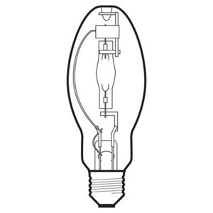 GE Lamps PulseArc® Multi-Vapor® Series Metal Halide Lamps 150 W BD17 3900 K