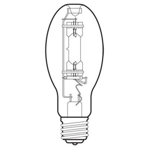 GE Lamps Mercury Vapor HID ED28 Lamps Mogul (E39) ED23.5 4000 lm