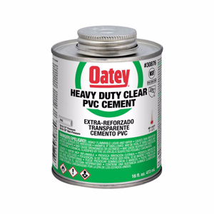 Oatey Low VOC Heavy Duty PVC Cements 1 pint Clear
