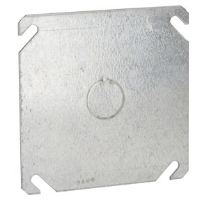 Raco/Bell 750 Series Flat Square Covers With (1) 1/2 KO Steel