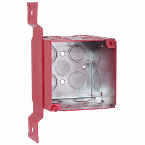 911-1 ALARM BOX 4SQ PAINT RED       RACO