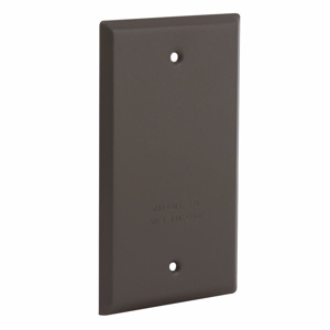 Raco/Bell 5173 Series Weatherproof Outlet Box Covers 4.53 in x 2.78 in Aluminum 1 Gang Bronze