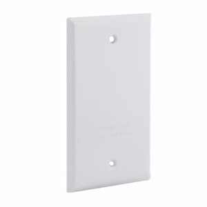 Raco/Bell 5173 Series Weatherproof Outlet Box Covers 4.53 x 2.78 in Aluminum 1 Gang White