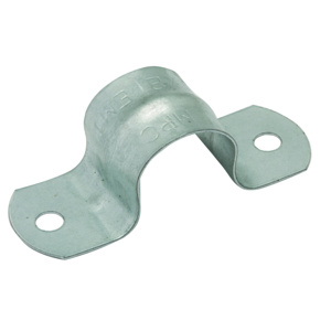 Raco/Bell EMT 2-hole Straps 1/2 in Pipe Strap, Two Hole Steel Zinc-plated
