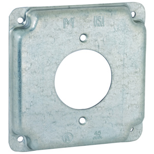 Raco/Bell Square Exposed Work Square Covers 1 Single Receptacle Steel