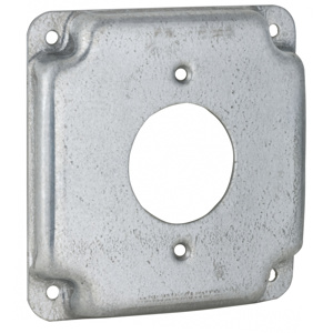 Raco/Bell Square Exposed Work Square Covers 1 Single Receptacle Steel