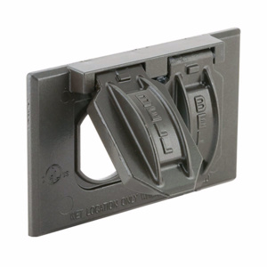 Raco/Bell 5180 Series Weatherproof Outlet Box Covers 2.8 x 4.56 in Aluminum Die Cast Bronze