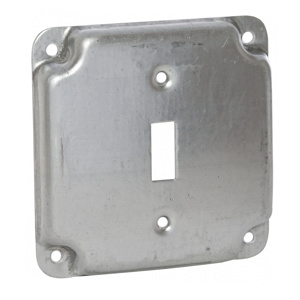 Raco/Bell Square Exposed Work Square Covers 1 Toggle Switch Steel