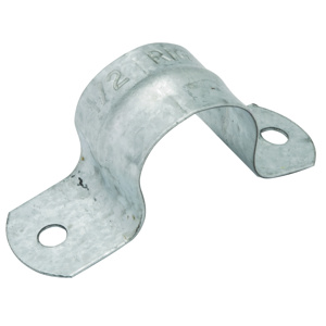 Raco/Bell 2-hole Straps 3 in Pipe Strap, Two Hole Steel Zinc-plated