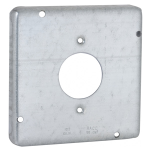 Raco/Bell Square Exposed Work Covers 1 Single Receptacle/1 Duplex Receptacle Steel