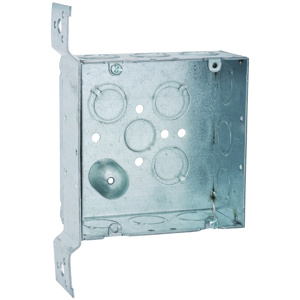 Raco/Bell Bracketed 4-11/16 Square 11B Boxes 4-11/16 Square Box Bracket - FM 2-1/8 in Metallic
