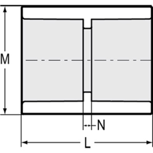 Spears PVC Socket Pipe Couplings 1/2 in Schedule 40 Socket