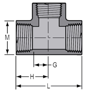 805-012C 1-1/4 FXFXF CPVC T
