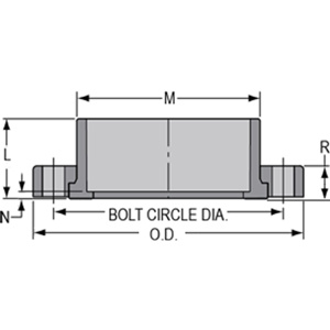Spears PVC Socket Van Stone Two Piece Flanges 2 in 150 <em class="search-results-highlight">lb</em> Socket Van Stone