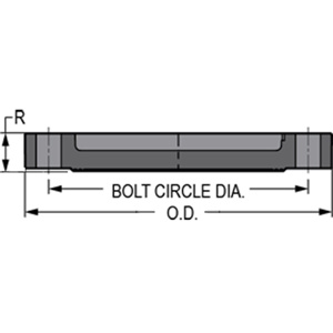 Spears CPVC Blind One Piece Flanges 1-1/2 in 150 lb Blind