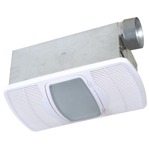 Air King AK Series Heat/Ventilation/Light with Nightlight Combination Bath Exhaust Fan 1500 W 70 CFM 3.5 sones