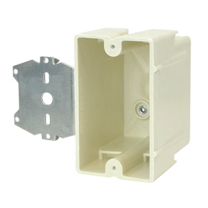 Allied Moulded fiberglassBOX™ 1096-Z Series New Work Bracket Boxes Switch/Outlet Box Offset Bracket - 1/2 inch 3 in Nonmetallic