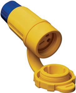 Ericson PERMA-TITE® Series Connectors 5-15R 125 V Yellow