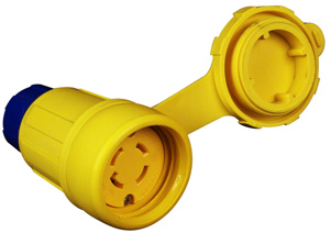 Ericson PERMA-TITE® 2 Series Locking Connectors L16-30 3P4W Blue/Yellow
