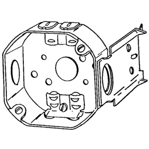 Appleton Emerson 4 in Octagon 8B Boxes 1-1/2 in Steel Bracket - JB