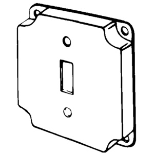 Appleton Emerson ETP™ Series Raised Surface Covers 1 Toggle Switch Steel