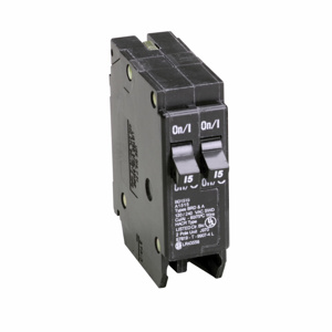 Eaton Cutler-Hammer BD Series Plug-in Tandem Circuit Breakers 2 x 15 A 120 VAC 10 kAIC 1 Pole 1 Phase