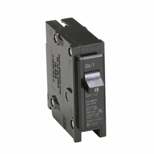 Eaton Cutler-Hammer BR Series Plug-in Circuit Breakers 15 A 120/240 VAC 10 kAIC 1 Pole 1 Phase
