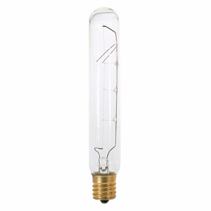 Satco Products T6-1/2 Incandescent Tubular Lamps 130 V 25 W 180 lm Intermediate (E17)