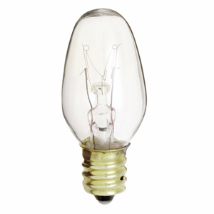 Satco Products C7 Incandescent Lamps 130 V 7 W 35 lm Candelabra (E12)