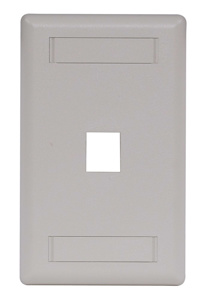 Hubbell Premise IFP11 iSTATION™ Series Faceplates with ID Windows Office White