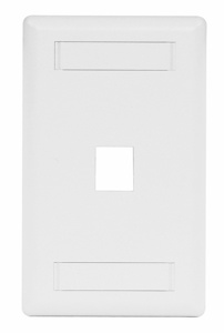 Hubbell Premise IFP11 iSTATION™ Series Faceplates with ID Windows White