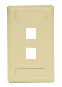 Hubbell Premise IFP12 iSTATION™ Series Faceplates with ID Windows Ivory