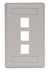 Hubbell Premise IFP13 iSTATION™ Series Faceplates with ID Windows Office White