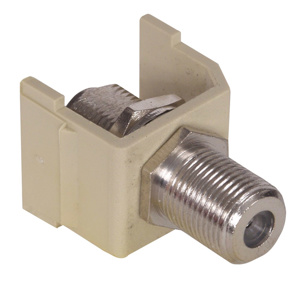 Hubbell Premise SFFX iStation Series Connectors F-Type Coax Connector Electric Ivory