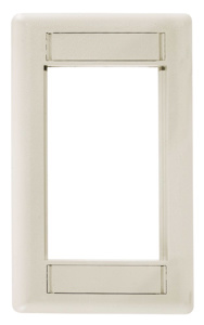 Hubbell Premise Standard Modular Frame Plates 1 Gang Office White Nylon Device
