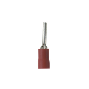 Panduit Insulated Pin Terminals 22 - 18 AWG Vinyl Cover Red Brazed Seam Barrel