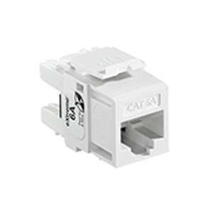 Leviton 6110G-R-6 eXtreme™ Series Channel Rated Snap-in Jack Inserts White Cat6A