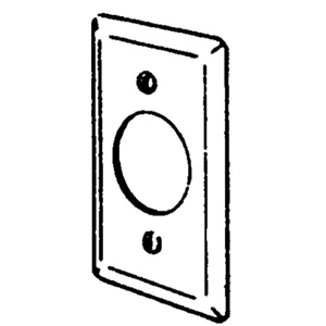 Appleton Emerson ETP™ Series Single Receptacle Covers 1 Single Receptacle Steel