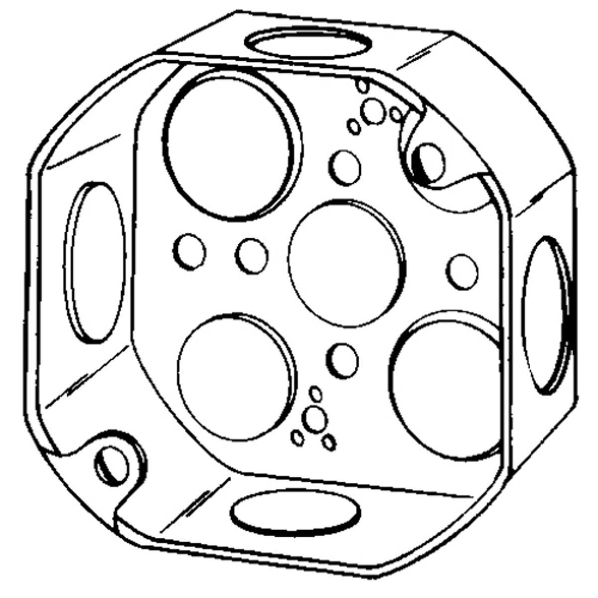 Appleton Emerson | Appleton Emerson 4 in Octagon 8B Boxes 1-1/2 in ...