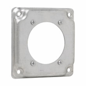 Eaton Crouse-Hinds TP5 Raised Square Surface Covers (1) 2.438 inch Diameter Hole Steel